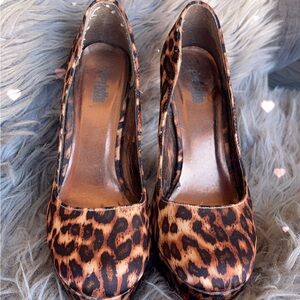 Charlotte Russe Animal Print Heels